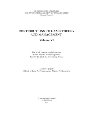 Contributions to game theory and management