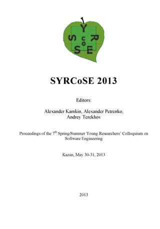 Proceedings of the 7th Spring/Summer Young Researchers’ Colloquium on Software Engineering, SYRCoSE 2013