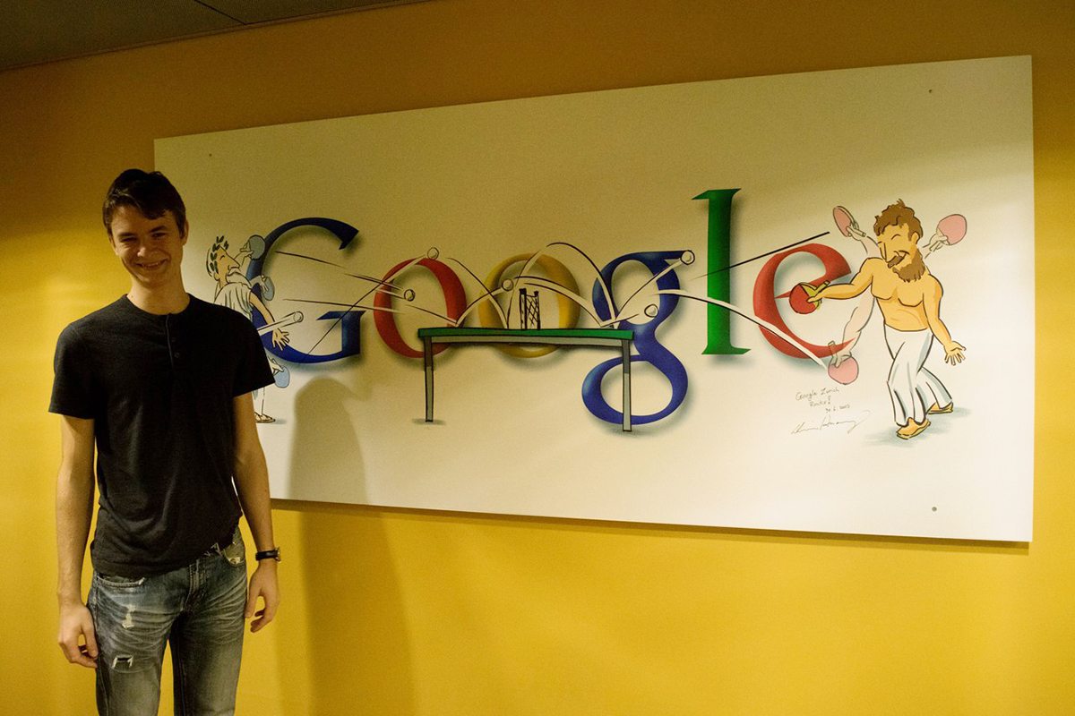 Алексей Калинов в офисе Google в Цюрихе