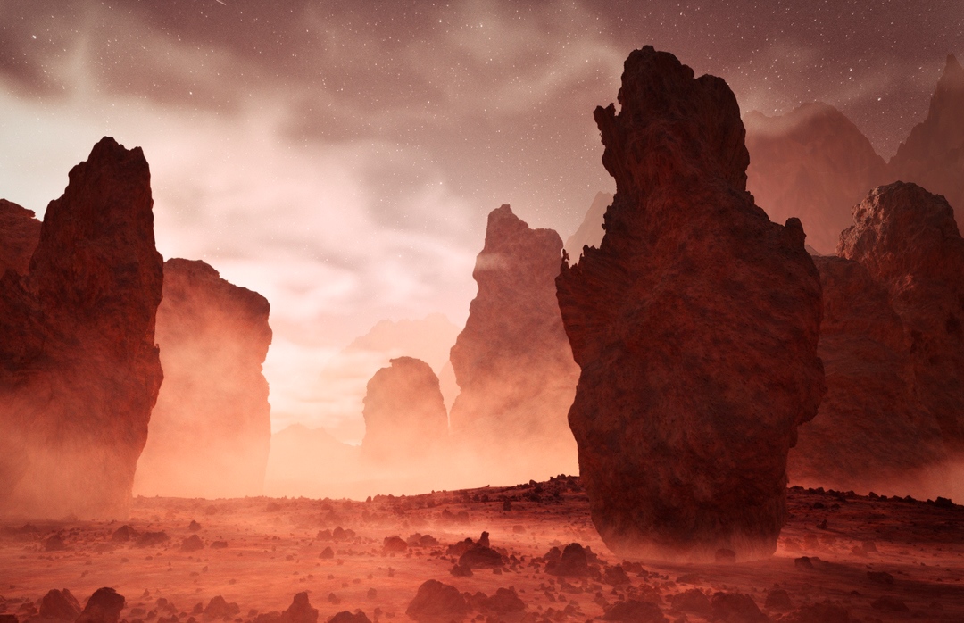 Ученые приблизились к пониманию связи шумановских резонансов и пылевых бурь на Марсе