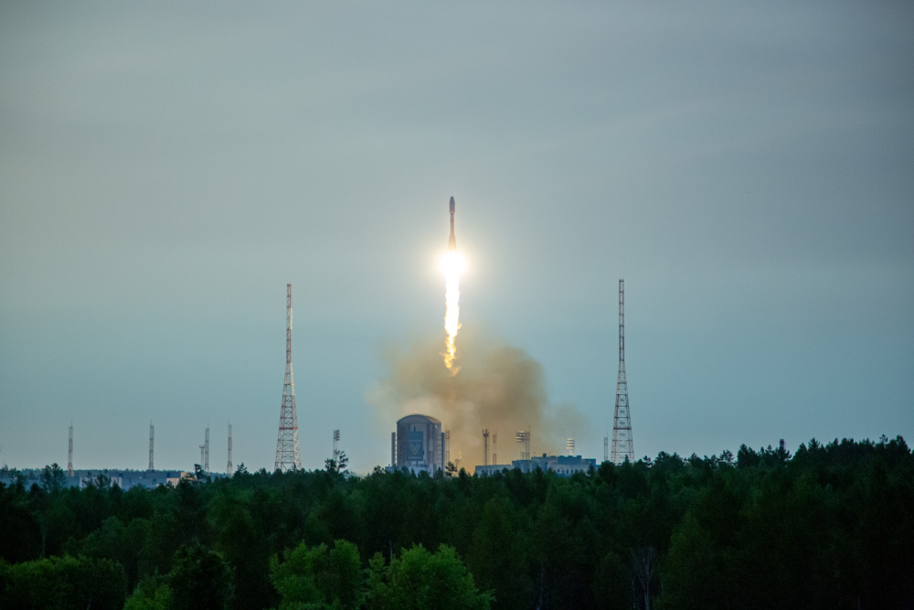 Запуск ракеты-носителя «Союз-2.1б» с МКА CubeSX-HSE-3 на борту