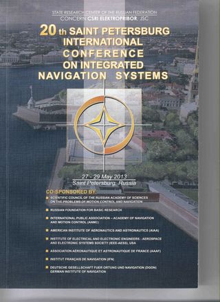 20th Saint-Petersburg International Conference on Integrated Navigation Systems.