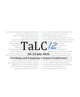 TaLC 12 - Teaching and Language Corpora Conference