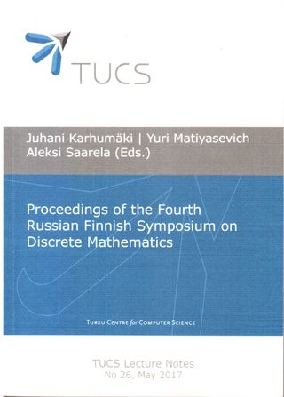 Proceedings of the Fourth Russian Finnish Symposium on Discrete Mathematics