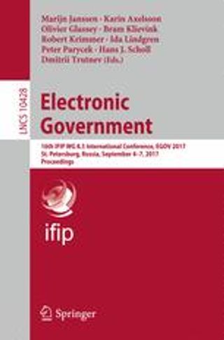 Electronic Government. EGOV 2017. Lecture Notes in Computer Science, vol 10428.