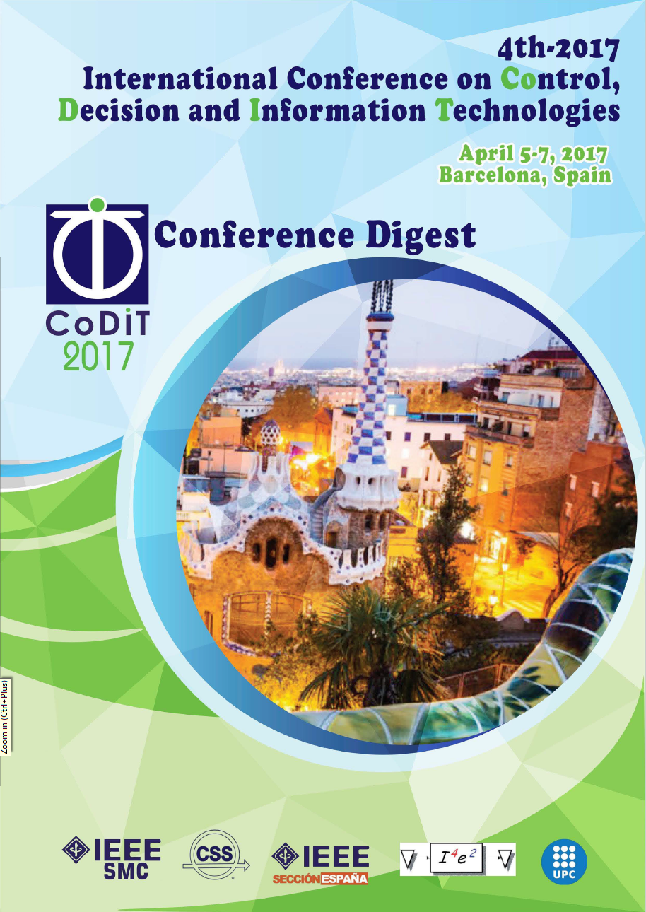 Proceedings of 2017 4th International Conference on Control, Decision and Information Technologies (CoDIT'17) / April 5-7, 2017