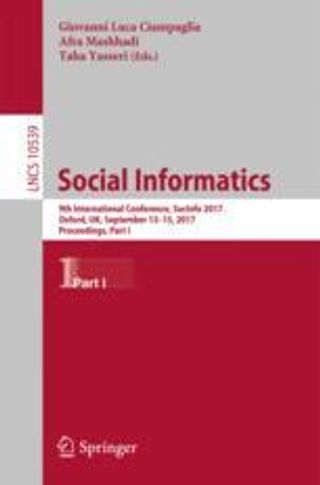 Social Informatics. SocInfo 2017. Lecture Notes in Computer Science, vol 10539. Springer, Cham