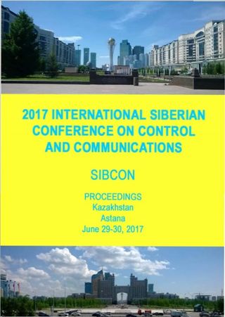 2017 International Siberian Conference on Control and Communications (SIBCON)