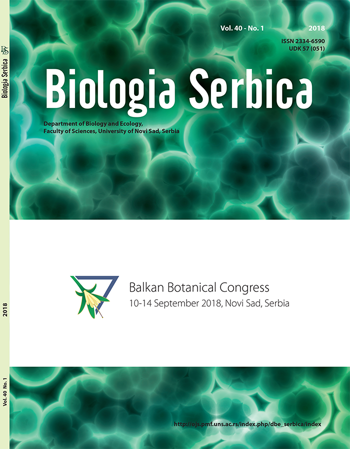 Biologia Serbica, V. 40 (1)