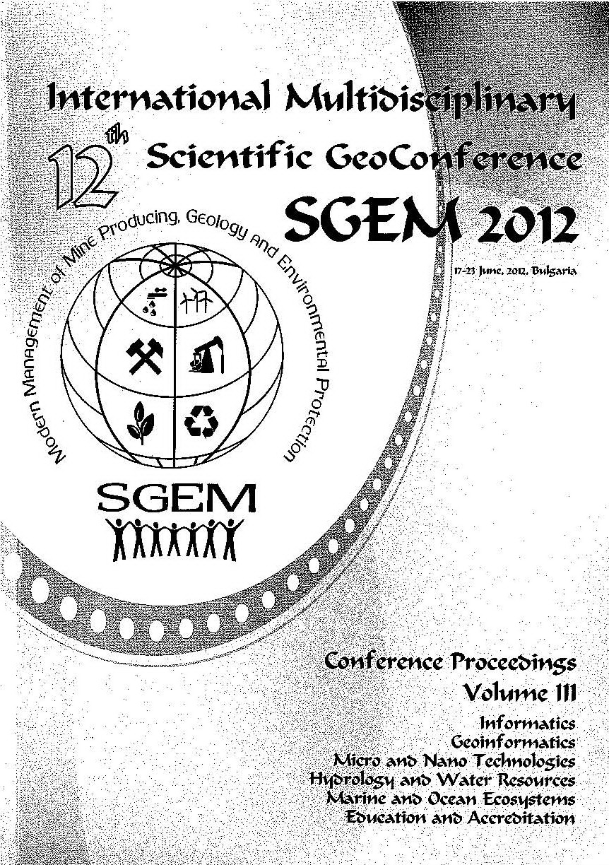 12th International GeoConference SGEM 2012, Conference Proceedings