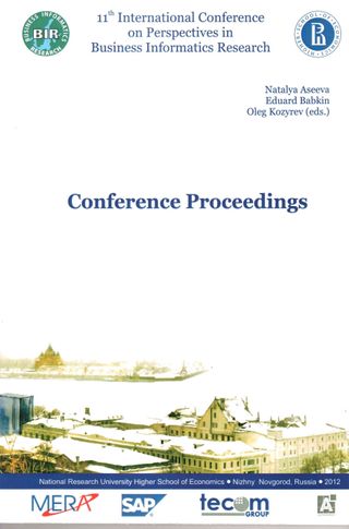 Перспективные направления исследований в области бизнес-информатики: Материалы XI международной конференции