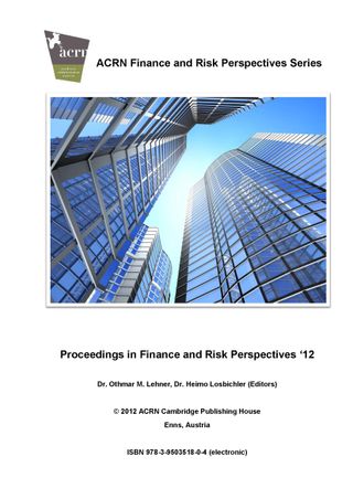 Proceedings in Finance and Risk Perspectives ‘12