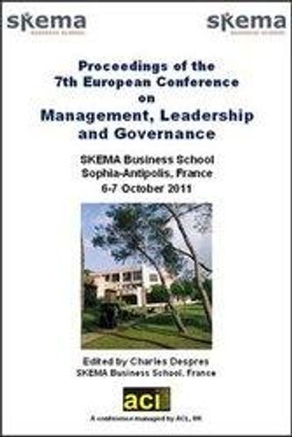Proceedings of the 7th European Conference on Management Leadership and Governance