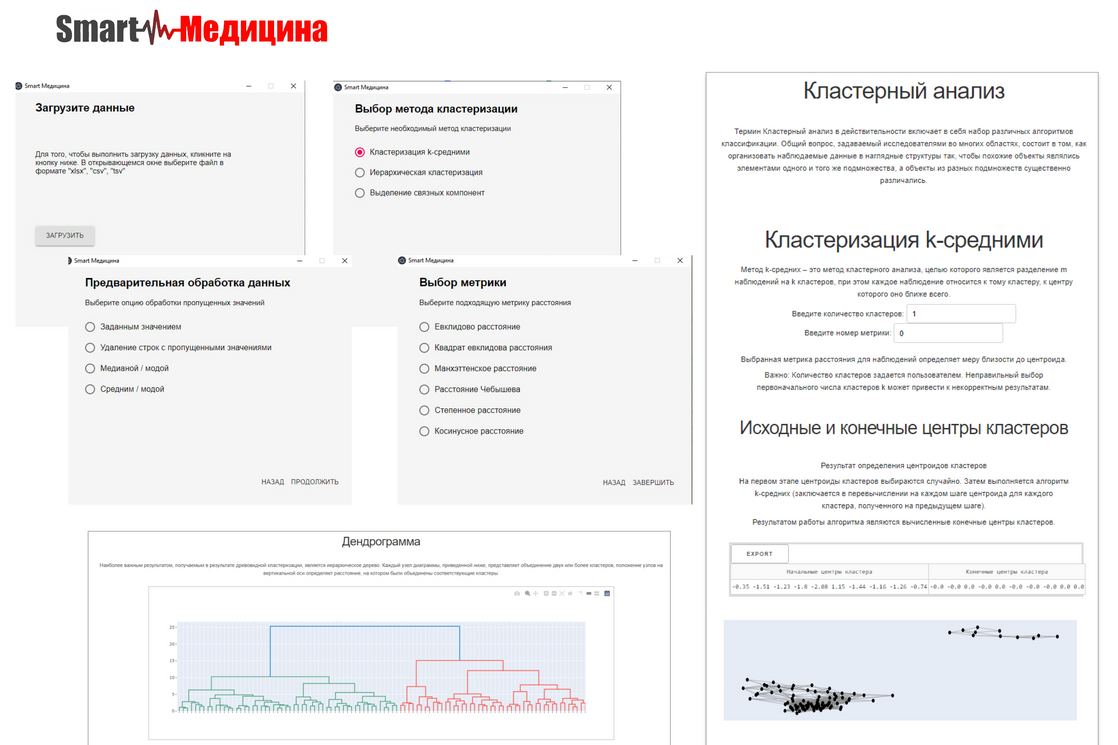 Interface of the Smart Medicine project